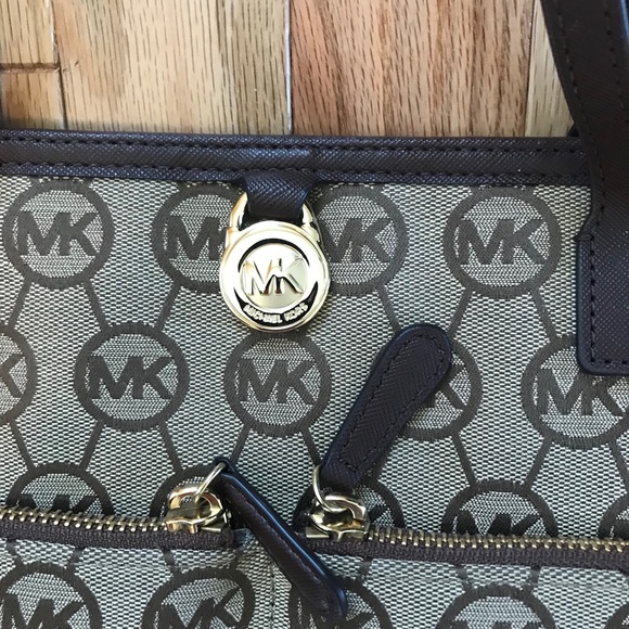 Michael Kors Brown Logo Purse - Picture 3 of 8